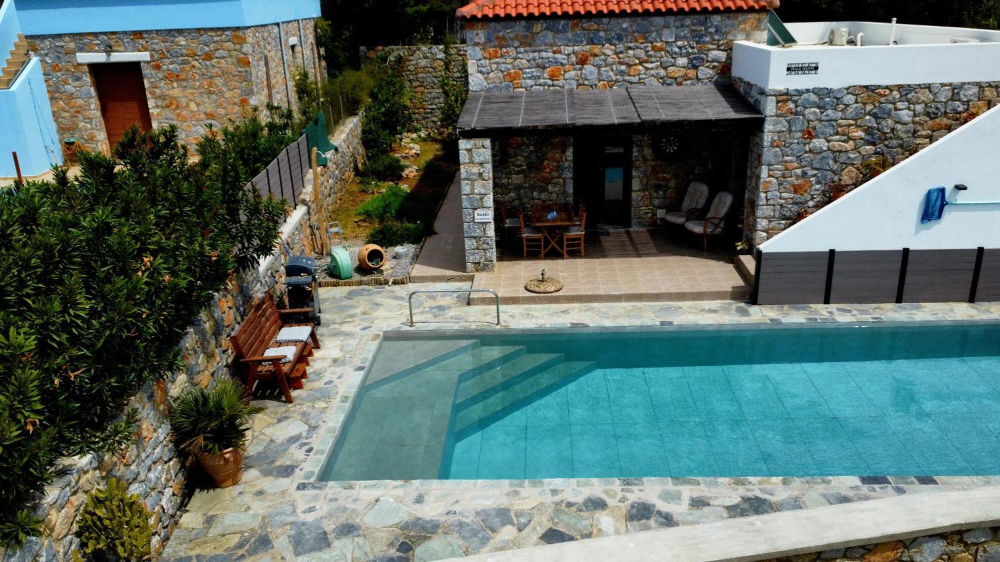 Villa Mavri Ruhige Private Pool Villa, Meerblick Agia Paraskevi  Exterior foto