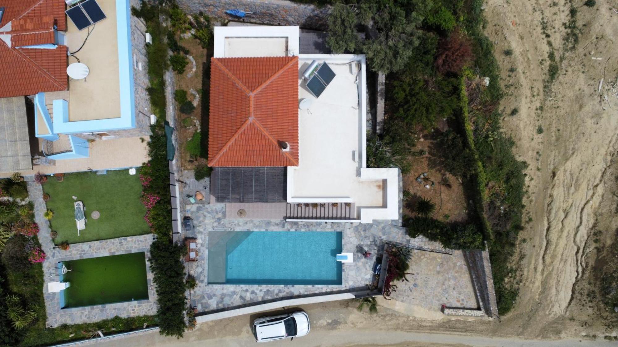 Villa Mavri Ruhige Private Pool Villa, Meerblick Agia Paraskevi  Habitación foto